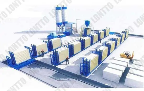 Lightweight Wall Panel Line (V) - Vertical Wall Panel Production Line