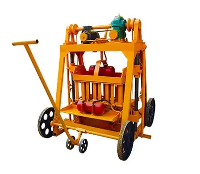 QMJ4-45 Simple Mobile Concrete Block Machine