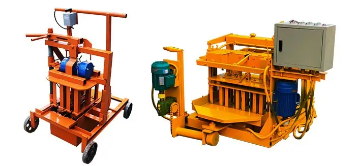 máquina móvil para fabricar bloques de hormigón lontto