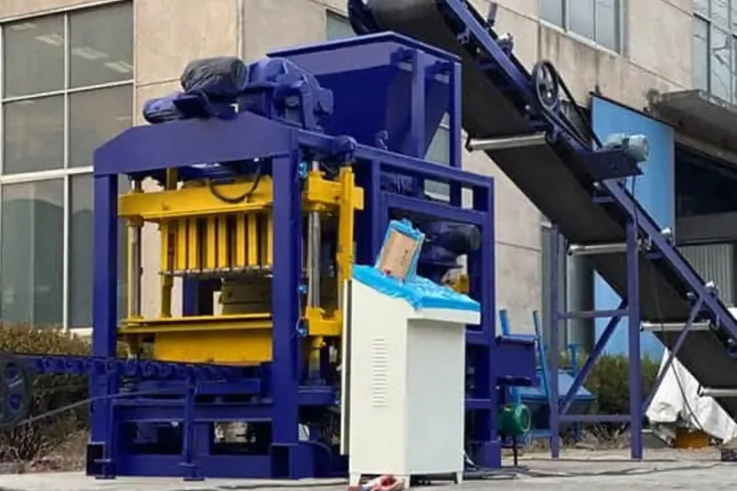 cómo limpiar las máquinas de bloques de hormigón